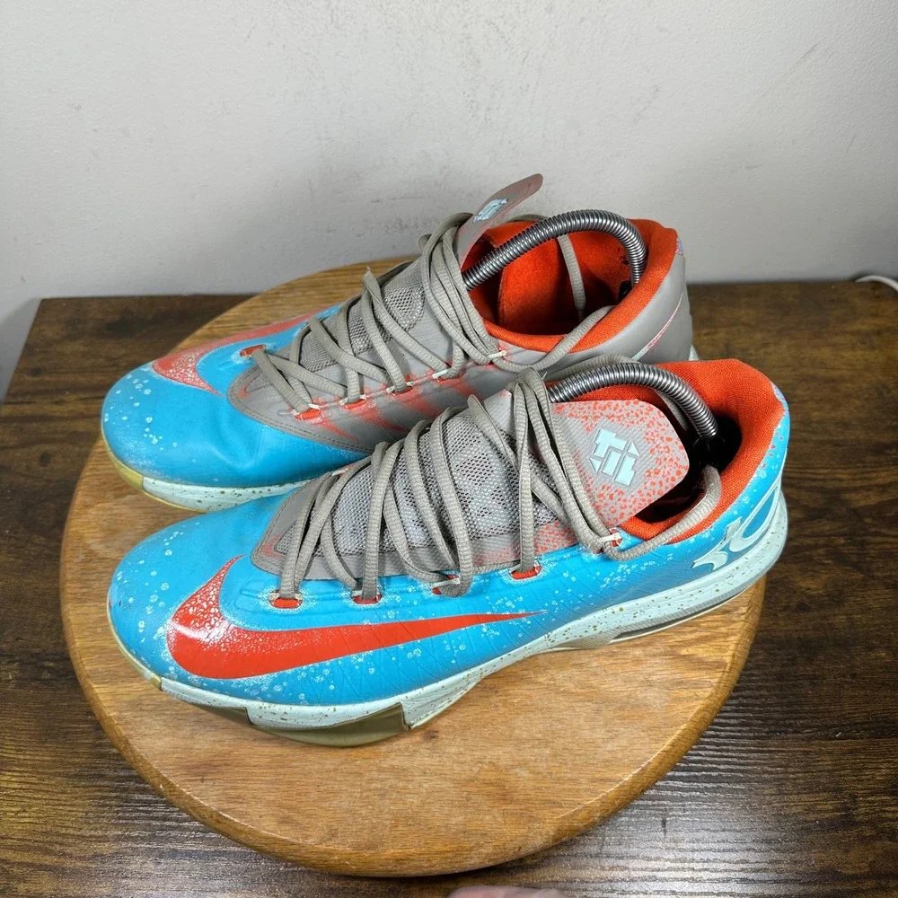Nike KD VI 6 Meteorology Kevin Durant Basketball Shoes Orange 599424-400